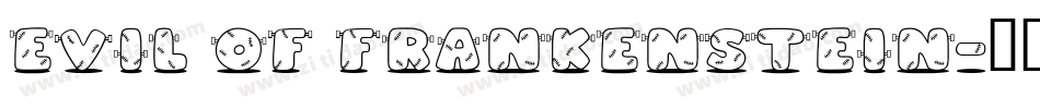 Evil Of Frankenstein字体转换